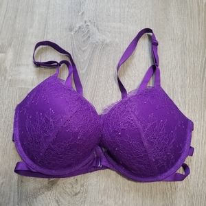 Strappy VS Purple Lace push-up bra